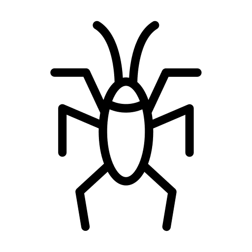 Insect cockroach zoology bug icon