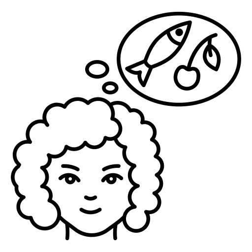 Appetite think woman user icon