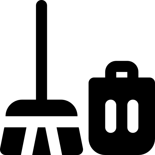 Broom broom clean furniture and household icon