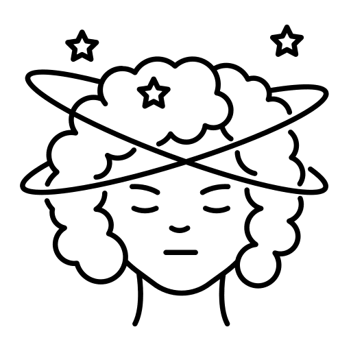 Dizziness user pregnant woman icon