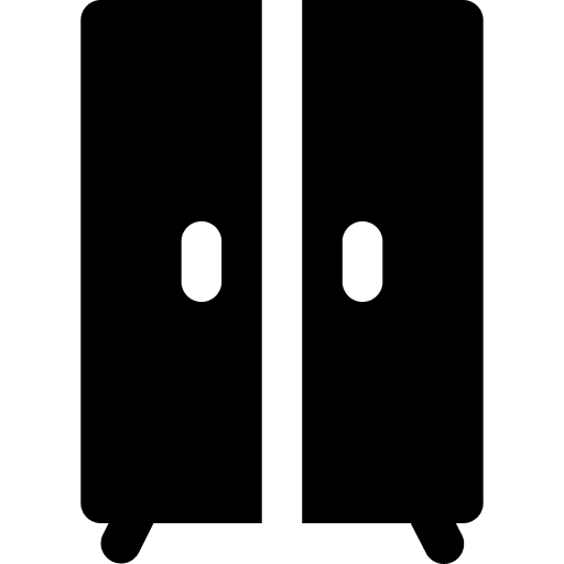 Wardrobe home interior furniture and household icon