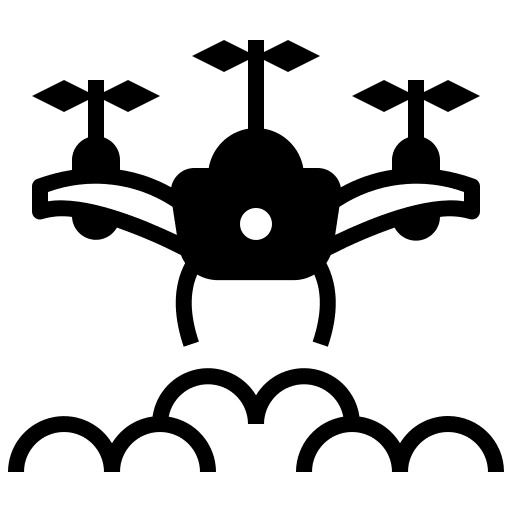 Drone fly electronics photo icon