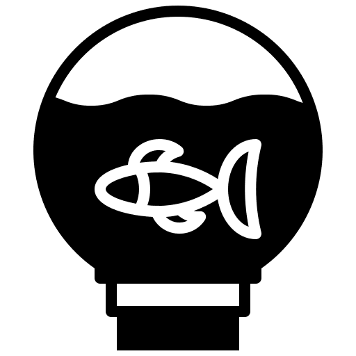 Fish fish light bulb animals icon