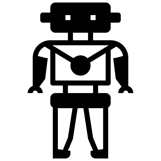 Robot automaton electronics futuristic icon