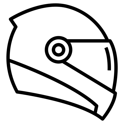 Helmet sports helmet racing icon