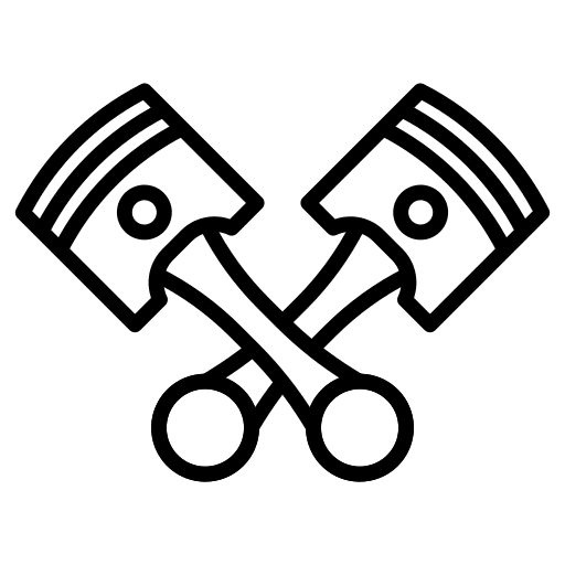 Pistons pistons bike engine icon