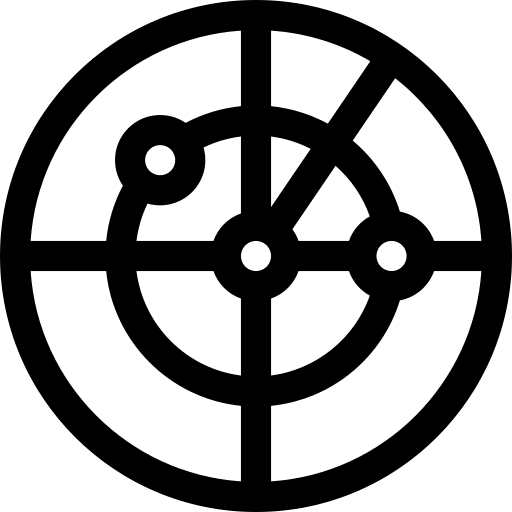 Radar ui area maps and location icon
