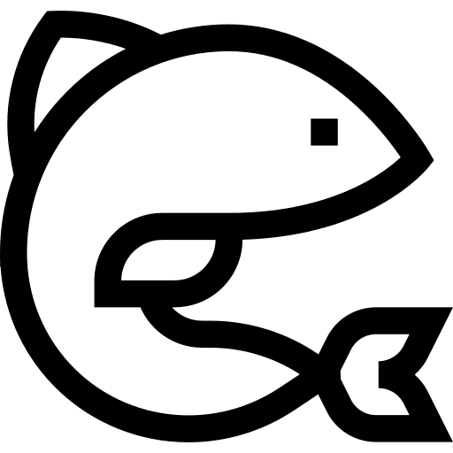 Trout aquatic animals seafood icon