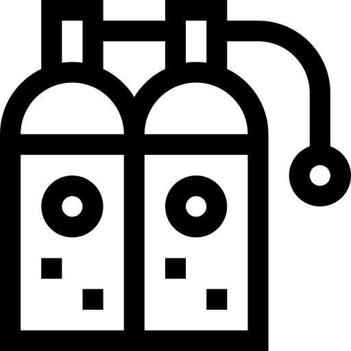 Oxygen tank sport equipment o2 gas cylinder icon Oxygen tank sport equipment o2 gas cylinder icon