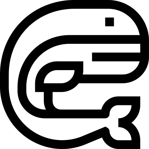 Whale aquatic mammal animals icon Whale aquatic mammal animals icon