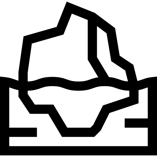 Iceberg ice nature landscape icon Iceberg ice nature landscape icon