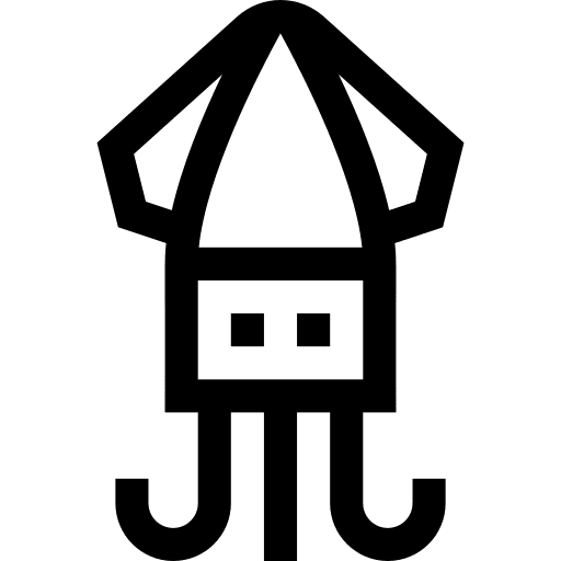 Squid cephalopod marine aquatic icon Squid cephalopod marine aquatic icon