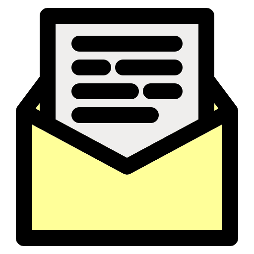 Letter communications mail letter icon
