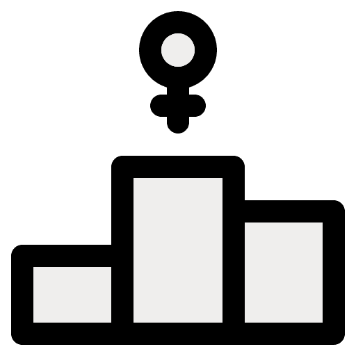Podium feminism sports and competition cultures icon Podium feminism sports and competition cultures icon