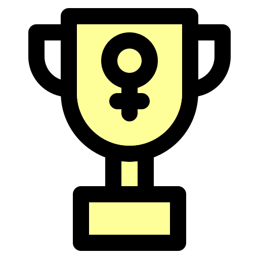 Trophy cup feminism gender symbol icon Trophy cup feminism gender symbol icon