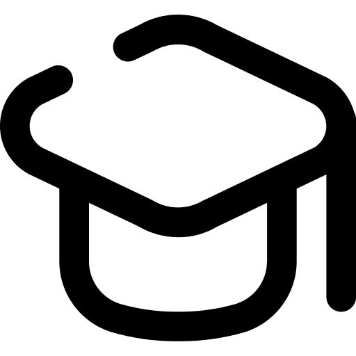 Graduation graduate education cap icon
