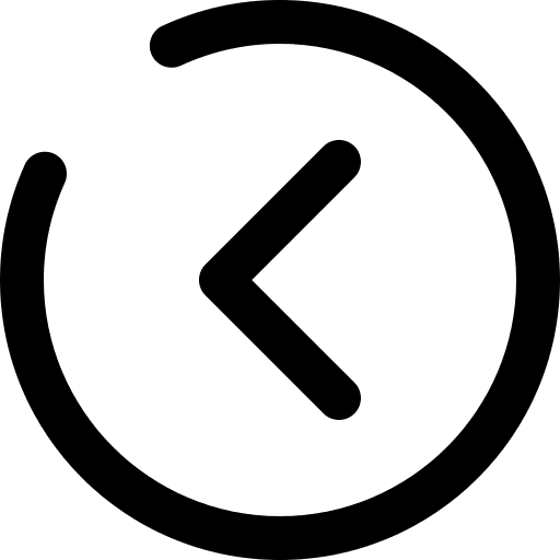 Left chevron arrow back arrowhead icon