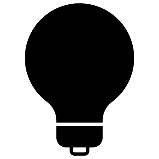 Light bulb technology idea light bulb icon Light bulb technology idea light bulb icon