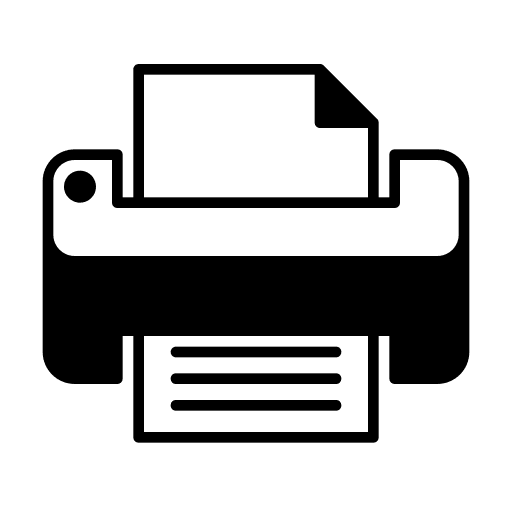 Printer ink electronics technology icon Printer ink electronics technology icon