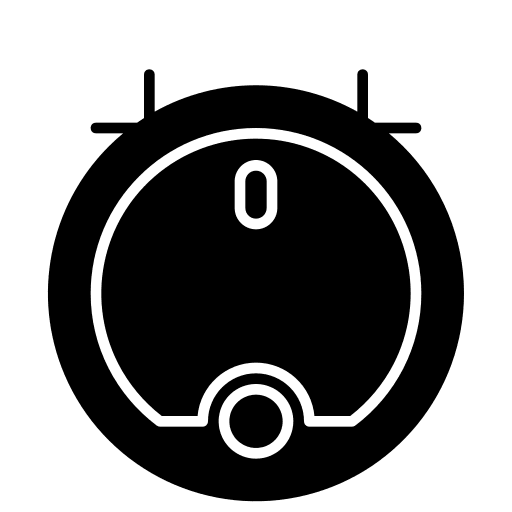 Robot vacuum cleaner electrical appliance furniture and household electronics icon Robot vacuum cleaner electrical appliance furniture and household electronics icon