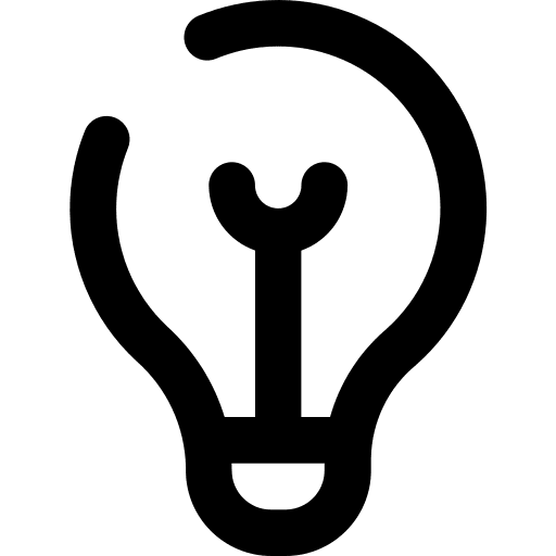 Bulb idea electricity ui icon Bulb idea electricity ui icon