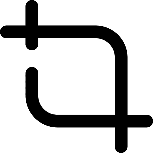 Crop cut trim ui icon Crop cut trim ui icon