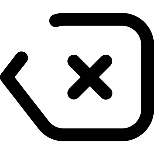 Delete delete left arrow ui icon Delete delete left arrow ui icon