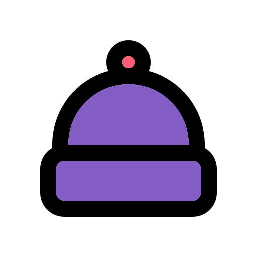 Beanie winter hat outfit clothing icon Beanie winter hat outfit clothing icon