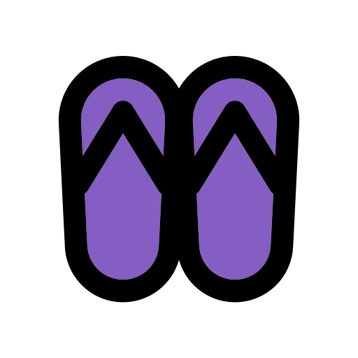 Flip flops outfit summer footwear icon Flip flops outfit summer footwear icon