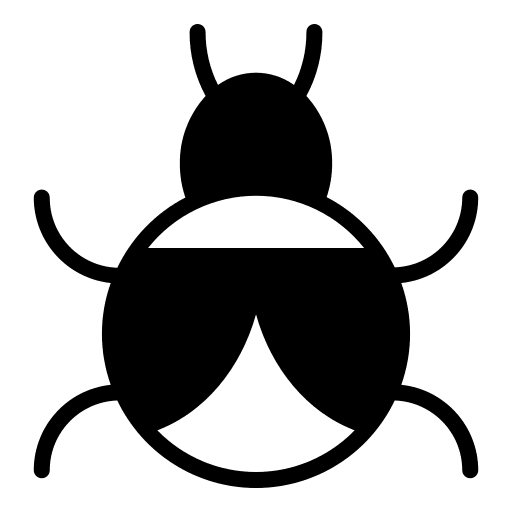 Bug virus malware bug icon