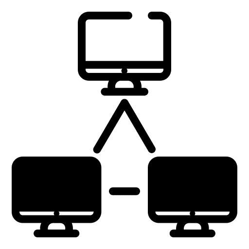 Computer internet network computer icon Computer internet network computer icon