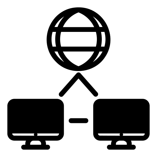 Computer networking connection devices icon Computer networking connection devices icon