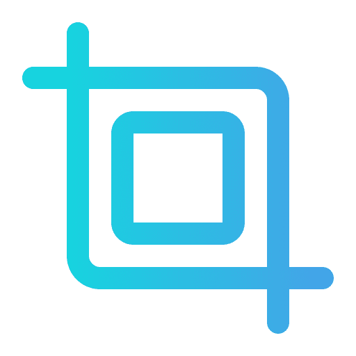 Crop art and design image user interface icon