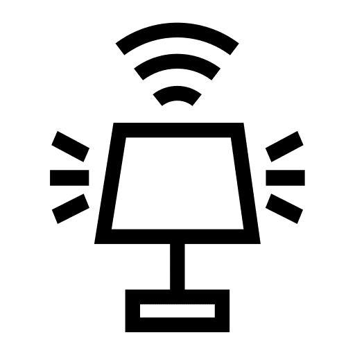 Lamp light home automation internet of things icon Lamp light home automation internet of things icon
