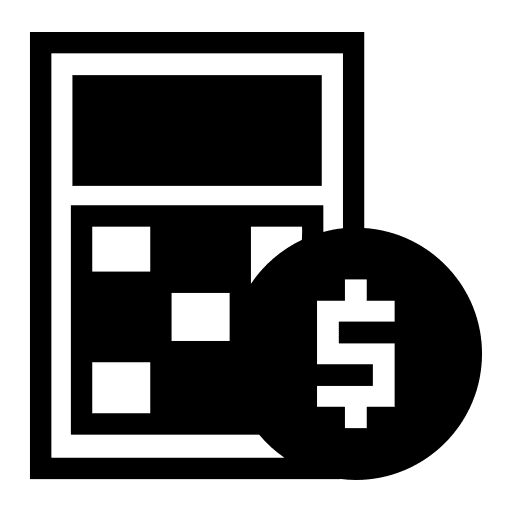 Calculator expenses business and finance accounting icon Calculator expenses business and finance accounting icon