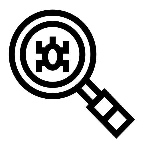 Search antivirus search computer icon