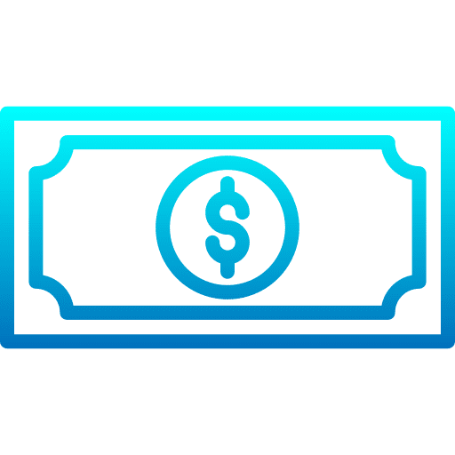 Banknote money banknotes dollar icon