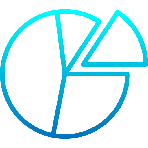 Pie graph graphical pie graph graphic icon