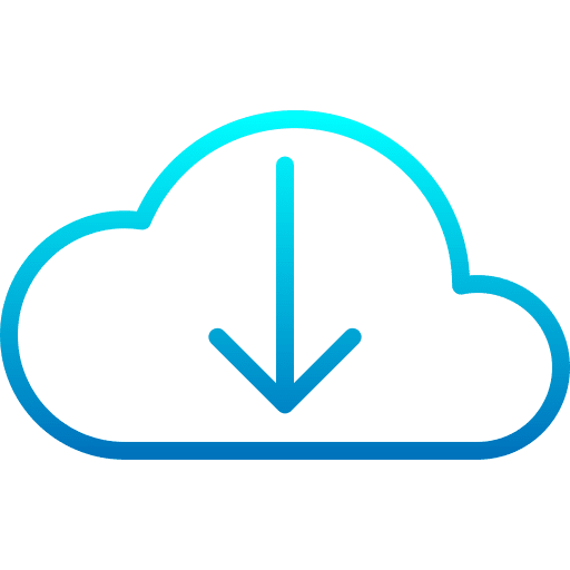 Download cloud computing storage direct download icon Download cloud computing storage direct download icon