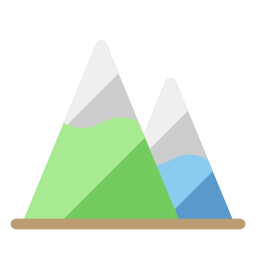 Mountains ecology and environment height environment icon