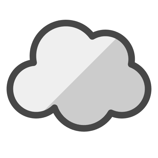 Cloud environment cloudy light icon