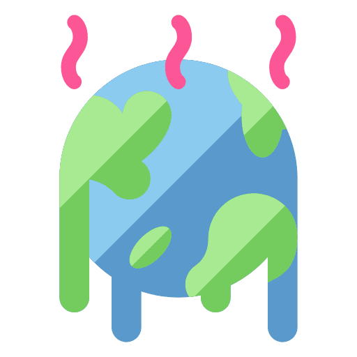 Earth environment melt global warming icon Earth environment melt global warming icon