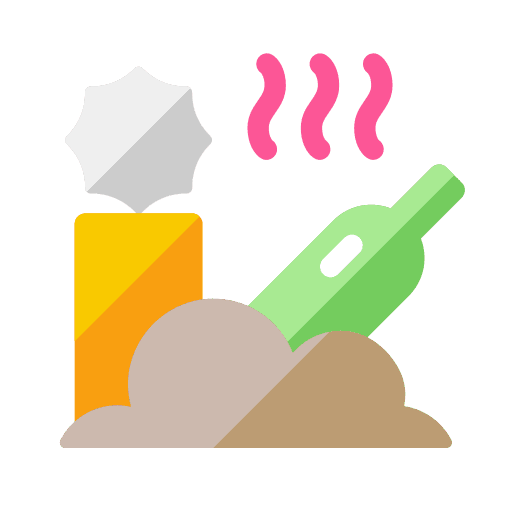 Rubbish bad smell contamination garbage icon