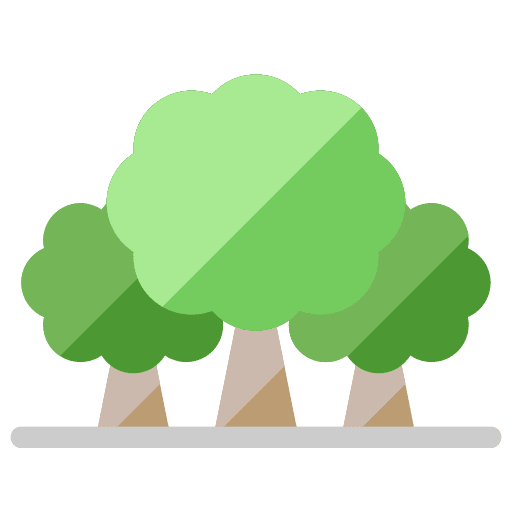 Trees wood forest nature icon