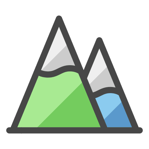 Mountains mountain hill height icon