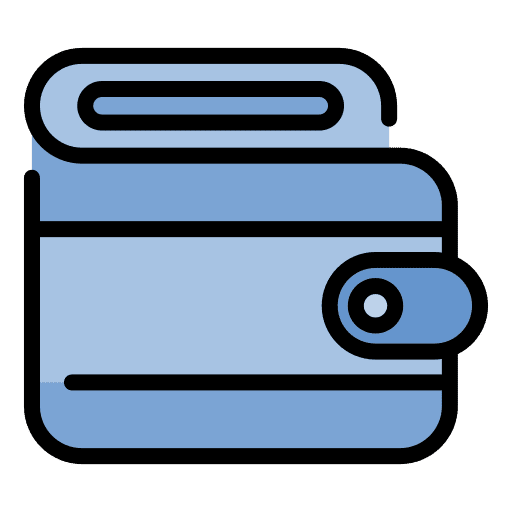 Wallet finances money commerce and shopping icon