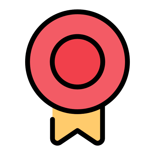 Medal guarantee certificate quality icon Medal guarantee certificate quality icon