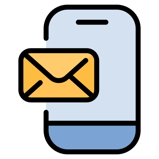 Message text communications phone icon Message text communications phone icon