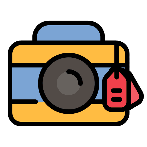 Camera photo commerce and shopping picture icon Camera photo commerce and shopping picture icon
