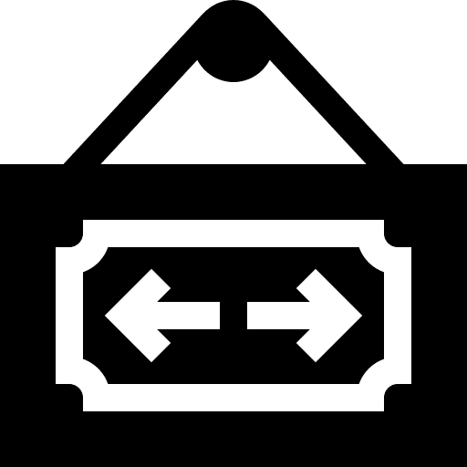 Open arrows safebox banking icon Open arrows safebox banking icon